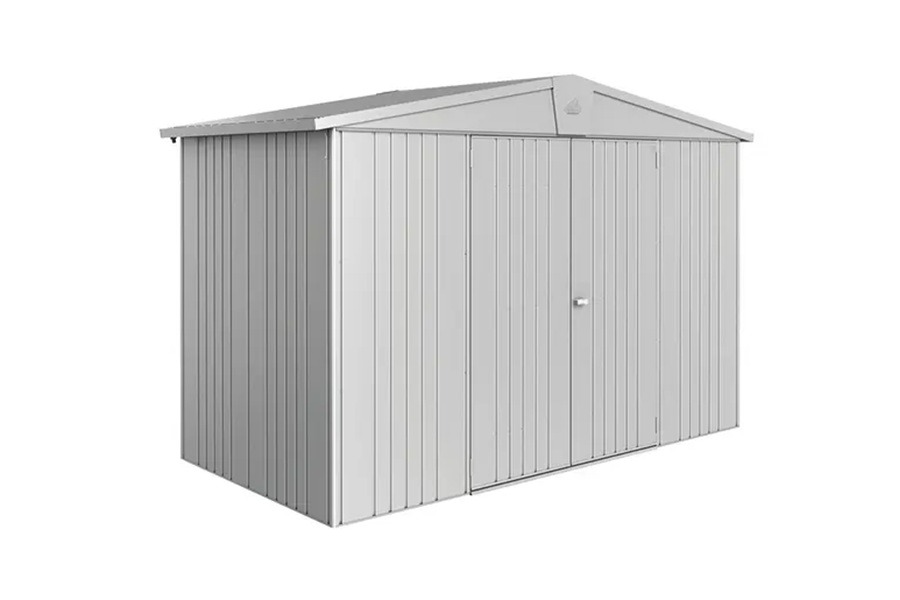Biohort Europa 4A metalen berging 316x156x209 cm zilver