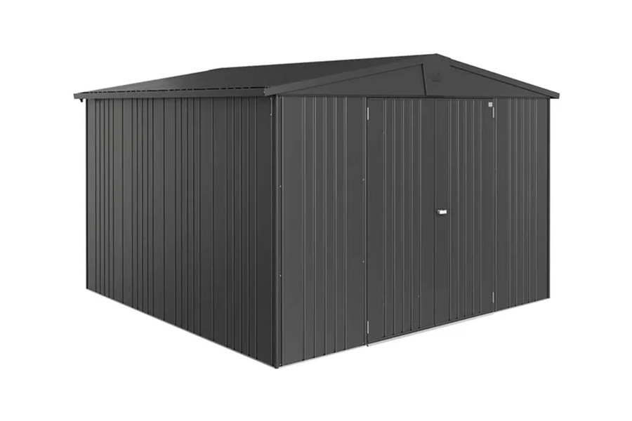 Biohort Europa 7 metalen tuinhuis 316x300x209 cm donkergrijs
