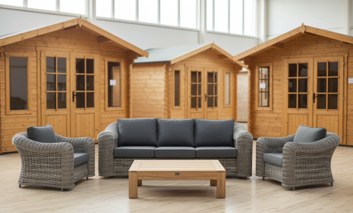 SenS-Line Wicker Loungeset DaVinci 4-delig - Showmodel Numansdorp- - Wicker- Sens-Line