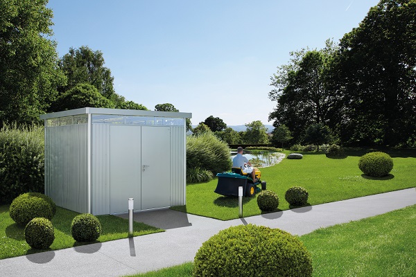 Biohort Metalen tuinhuis Highline H4 275x275x222 cm met dubbele deur afbeelding