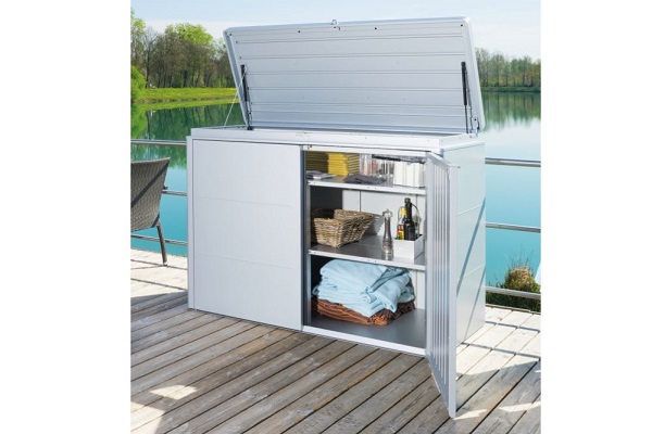 Biohort Metalen tuinhuis HighBoard 160x70x118 cm afbeelding