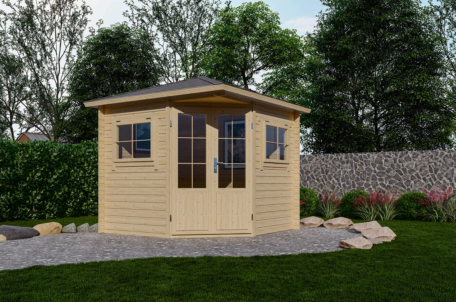Blokhut 2555 250x250 cm afbeelding