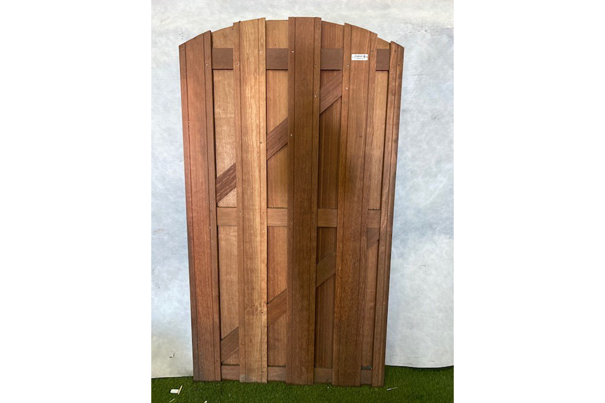 Bangkirai toogpoort 100x180 cm - 2 stuks beschikbaar - SALE01861