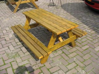 Lutrabox Picknicktafel volwassenen 74x126x180 cm