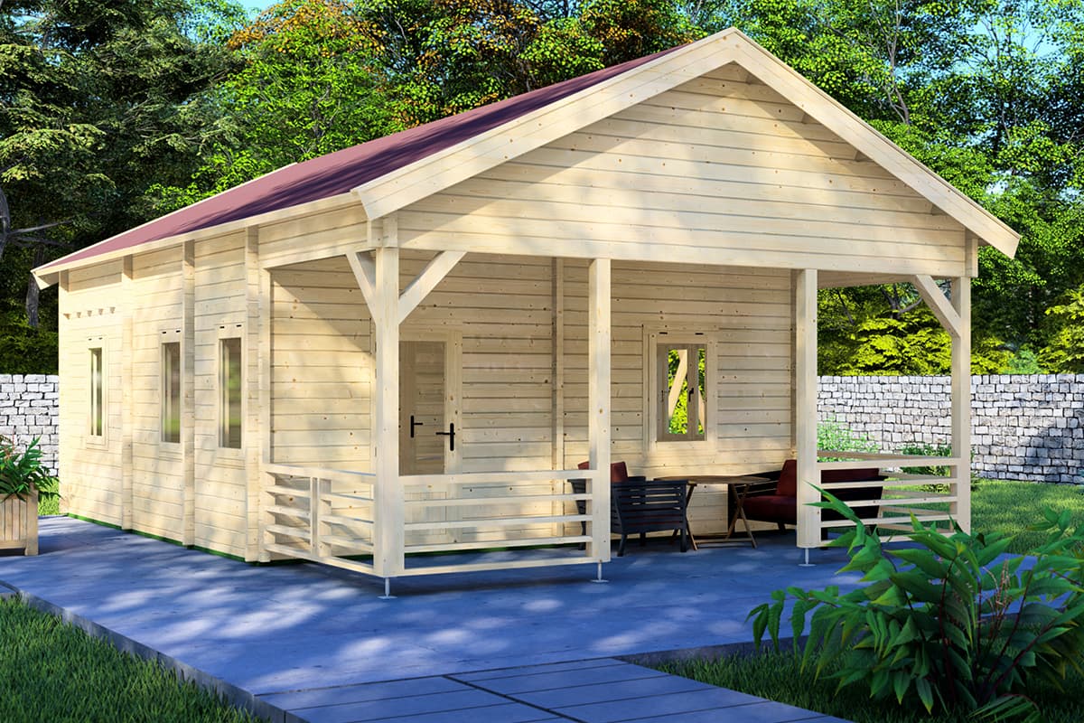 Chalet Innsbruck incl. slaapzolder - 588x896cm - 68mm