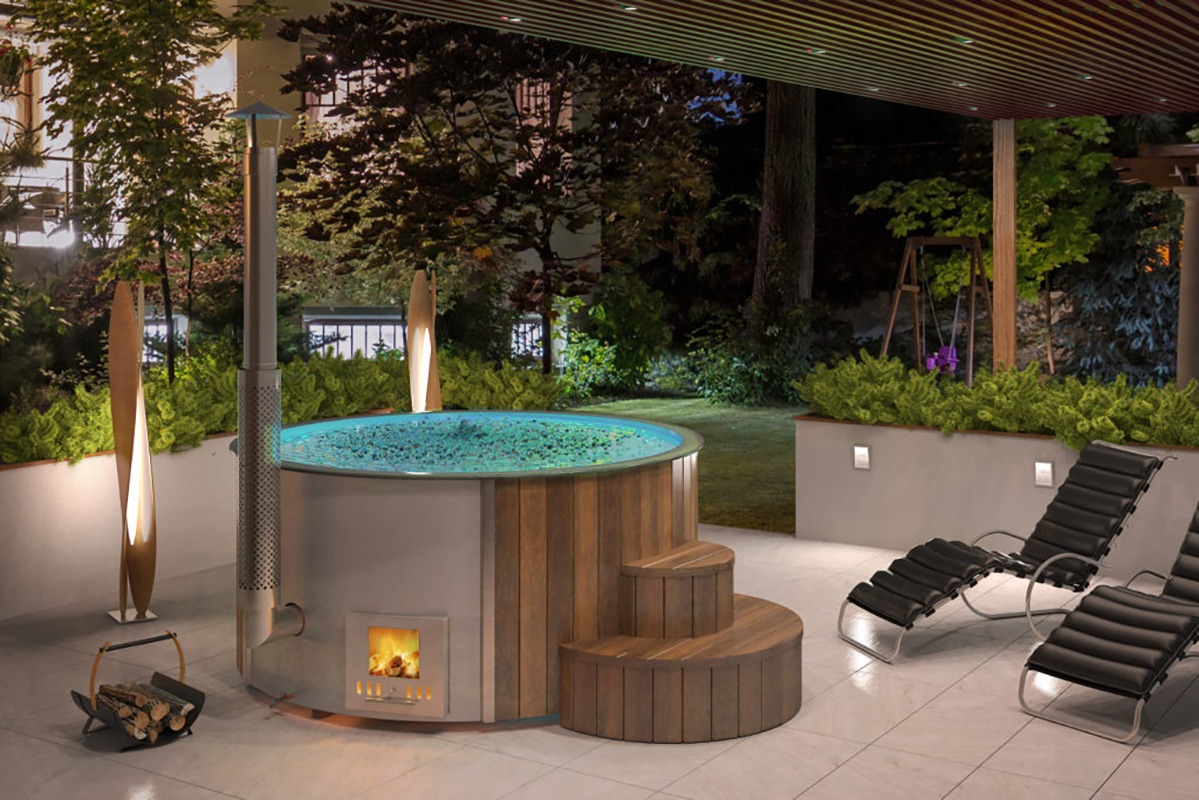 Interflex Hottub Luxe Ø200cm 18 mm thermo wood blank