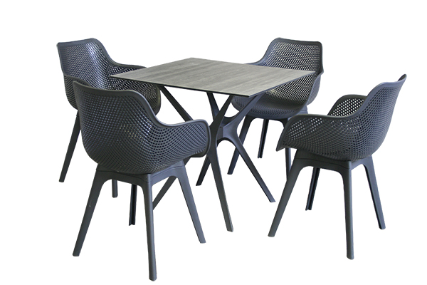 Tuinset Jasper - 4 stoelen met tafel Top Merken Winkel
