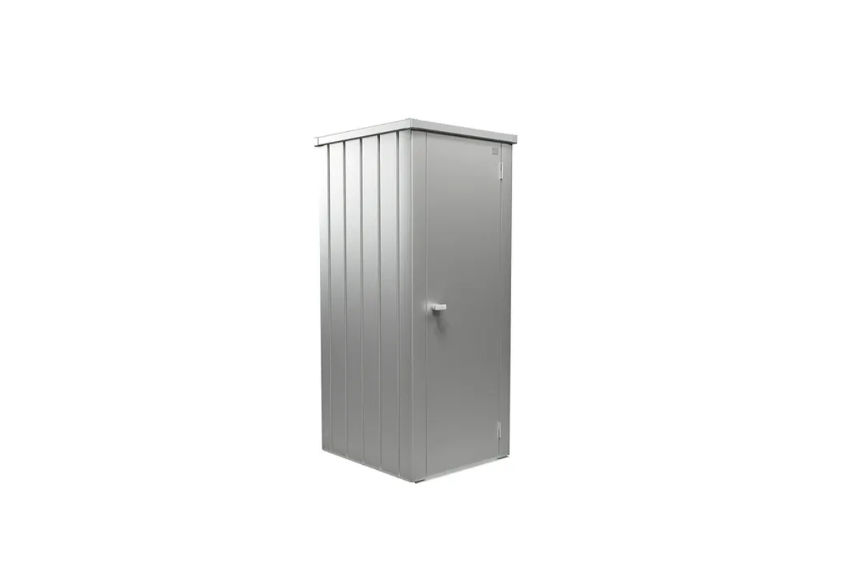 Biohort Julia L High metalen terraskast 77,7x87x180,9 cm zilver metallic