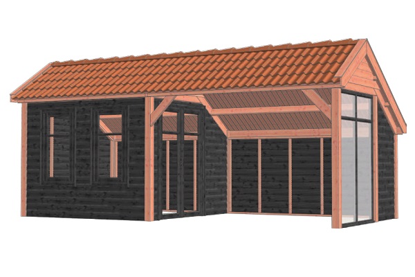 Kapschuur De Deel 680x340 cm - Combinatie 1 afbeelding