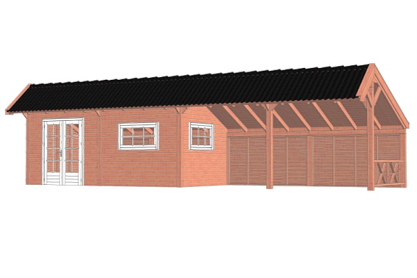 Kapschuur De Heerd 1200x425 cm - Combinatie 1 afbeelding