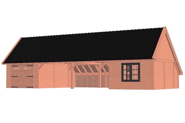 Kapschuur De Hofstee XXL 1505x720 cm - Combinatie 1 afbeelding