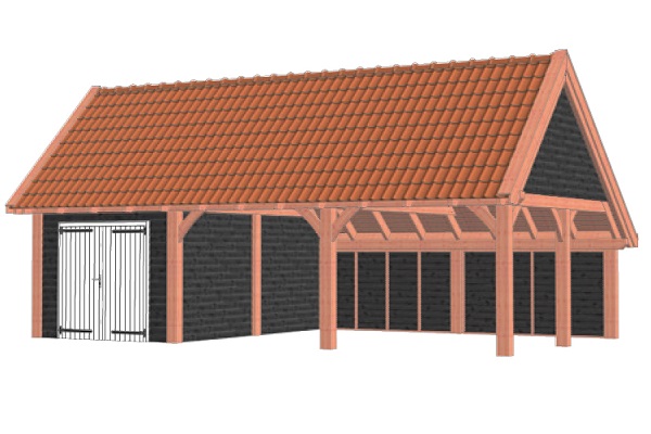 Kapschuur De Hofstee XXL 950x595 cm - Combinatie 1 afbeelding