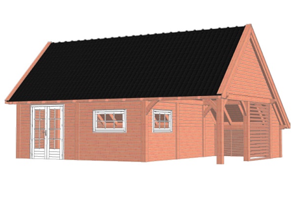 Kapschuur De Hofstee XXL 950x720 cm - Combinatie 1 afbeelding