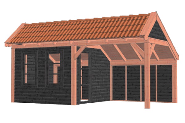 Kapschuur De Stee 600x360 cm - Combinatie 1 afbeelding