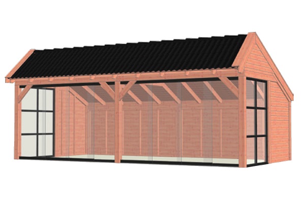Kapschuur De Stee 730x425 cm - Combinatie 1 afbeelding