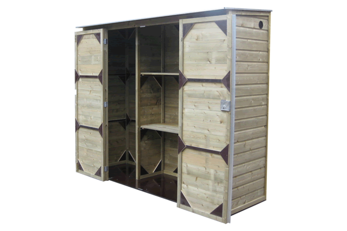 Hoge tuinkast 230x118x206 cm afbeelding
