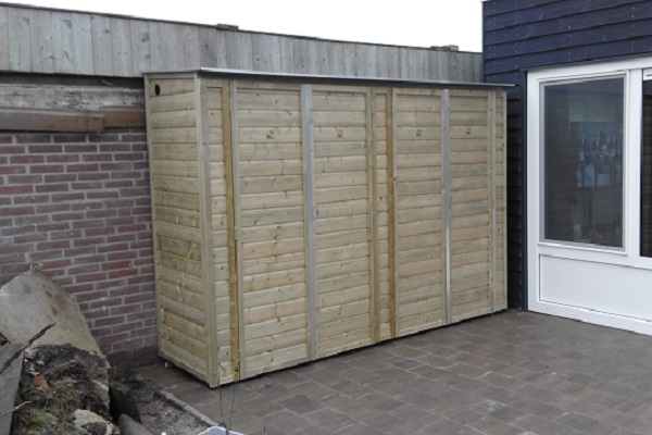 Hoge tuinkast 250x82x180 cm