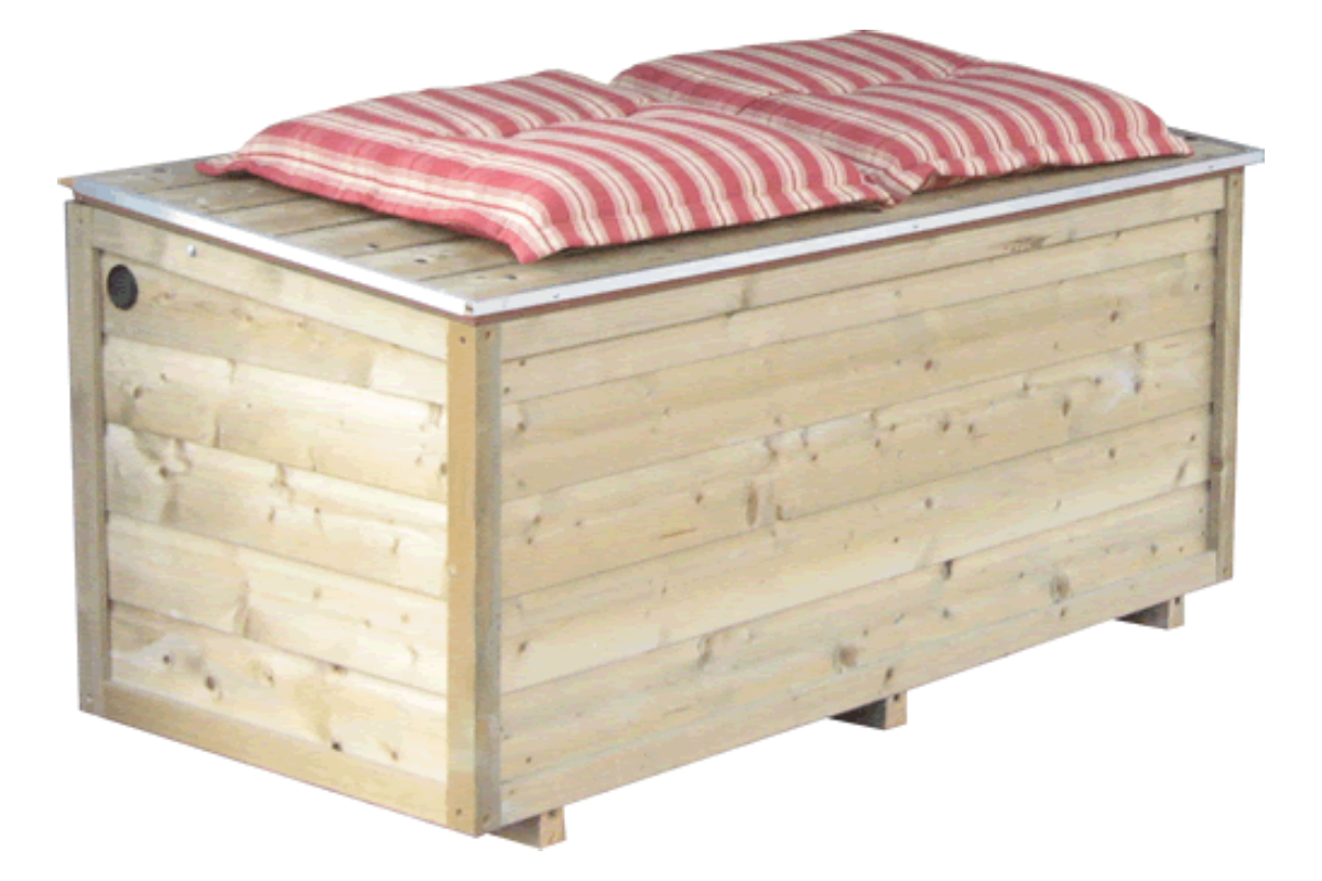 Lutrabox Tuinkist 120x67x67 cm exclusief gasveren