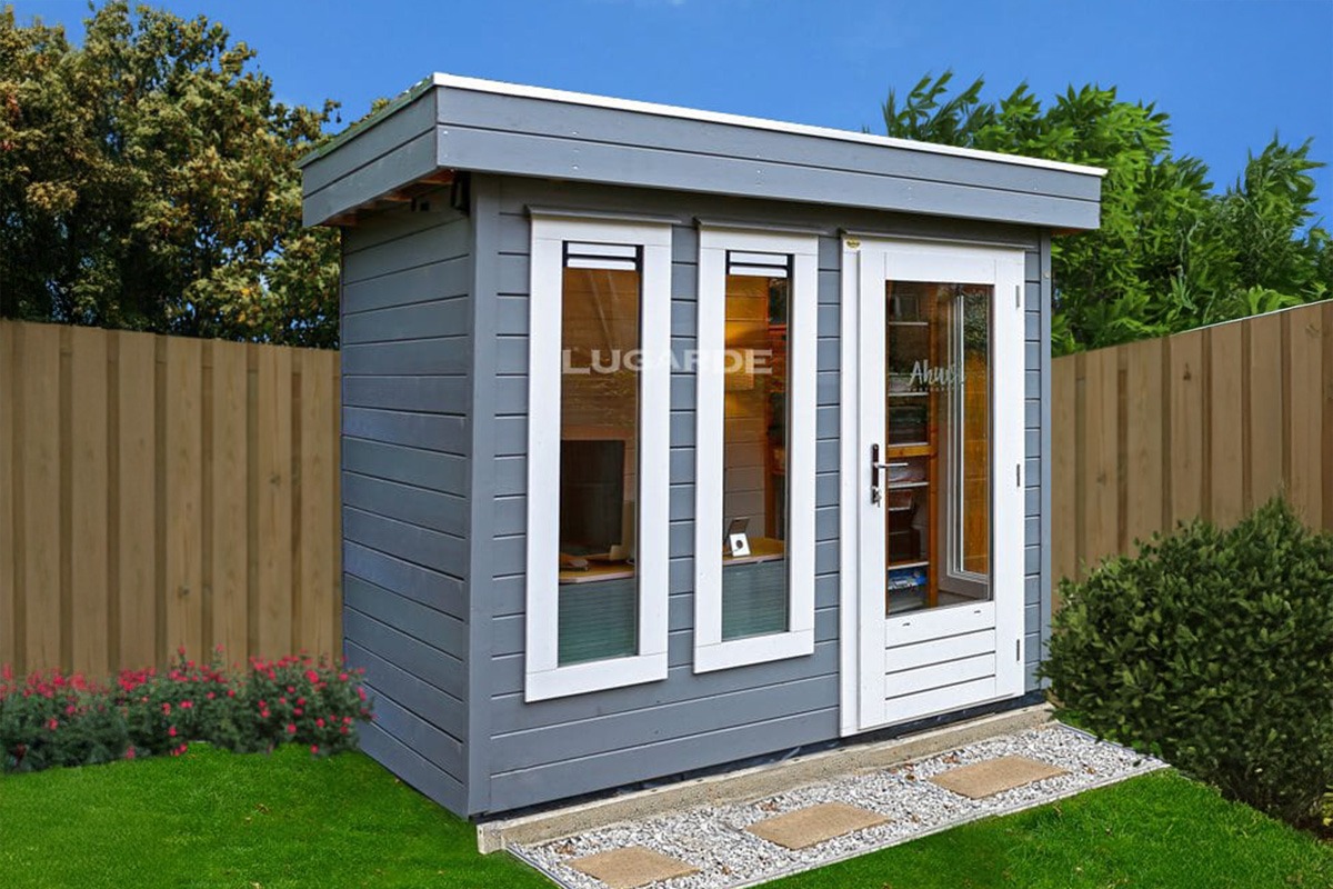 Lugarde PR44 tuinhuis 240x180 cm 28 mm vuren blank