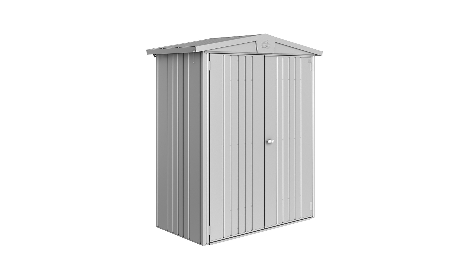 Biohort Europa 1 metalen berging 172x84x196 cm zilver