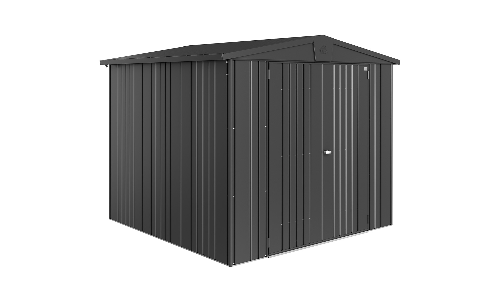 Biohort Europa 4 metalen tuinhuis 244x228x203 cm donkergrijs