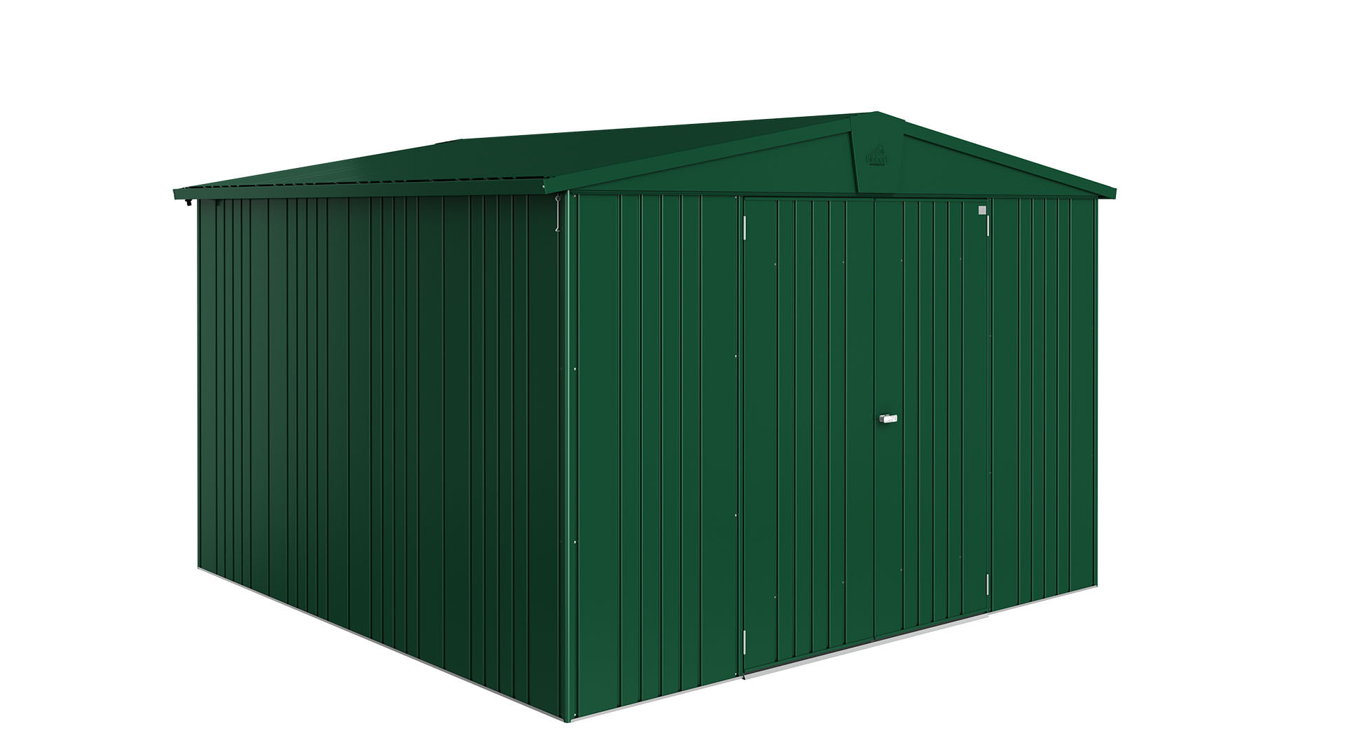 Biohort Europa 7 metalen tuinhuis 316x300x209 cm donkergroen