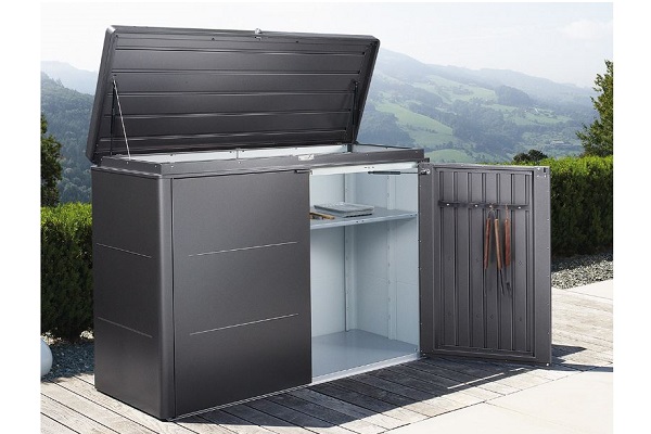 Biohort Metalen tuinhuis HighBoard 200x84x127 cm afbeelding
