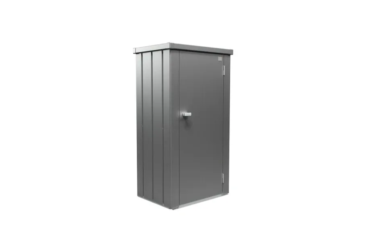 Biohort Julia M metalen terraskast 77,7 x 57 x 140,2 cm kwartsgrijs metallic