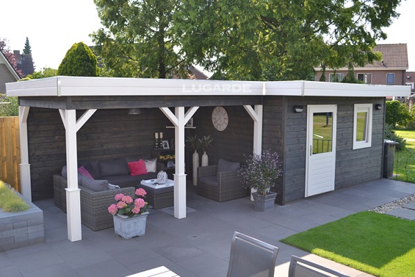 Lugarde Tuinhuis PR35 840x360 cm - 44 mm afbeelding