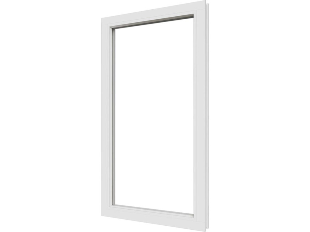 Vast raamkozijn meranti - 77,4x137,4 cm - Wit afbeelding