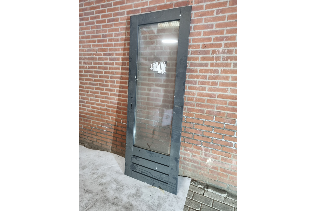 Enkele houten deur antraciet 76 x 207 cm - SALE25035