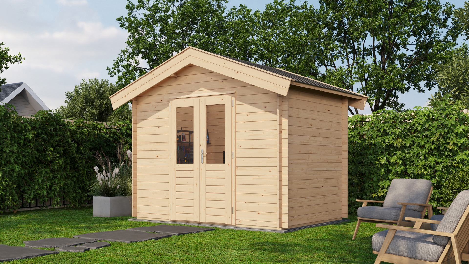 Lugarde Select Blokhut Aalten 300x200cm - Onbehandeld afbeelding