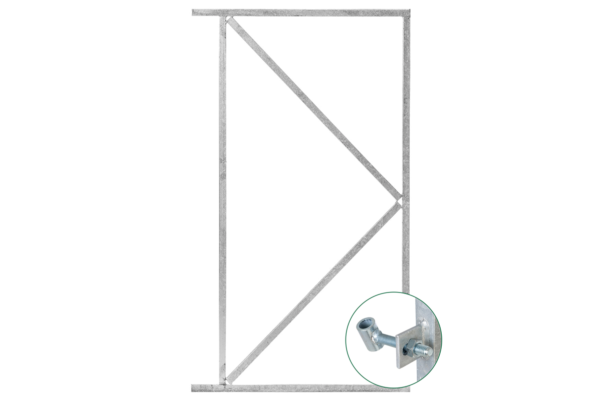 IJzeren deurframe 110x155 cm