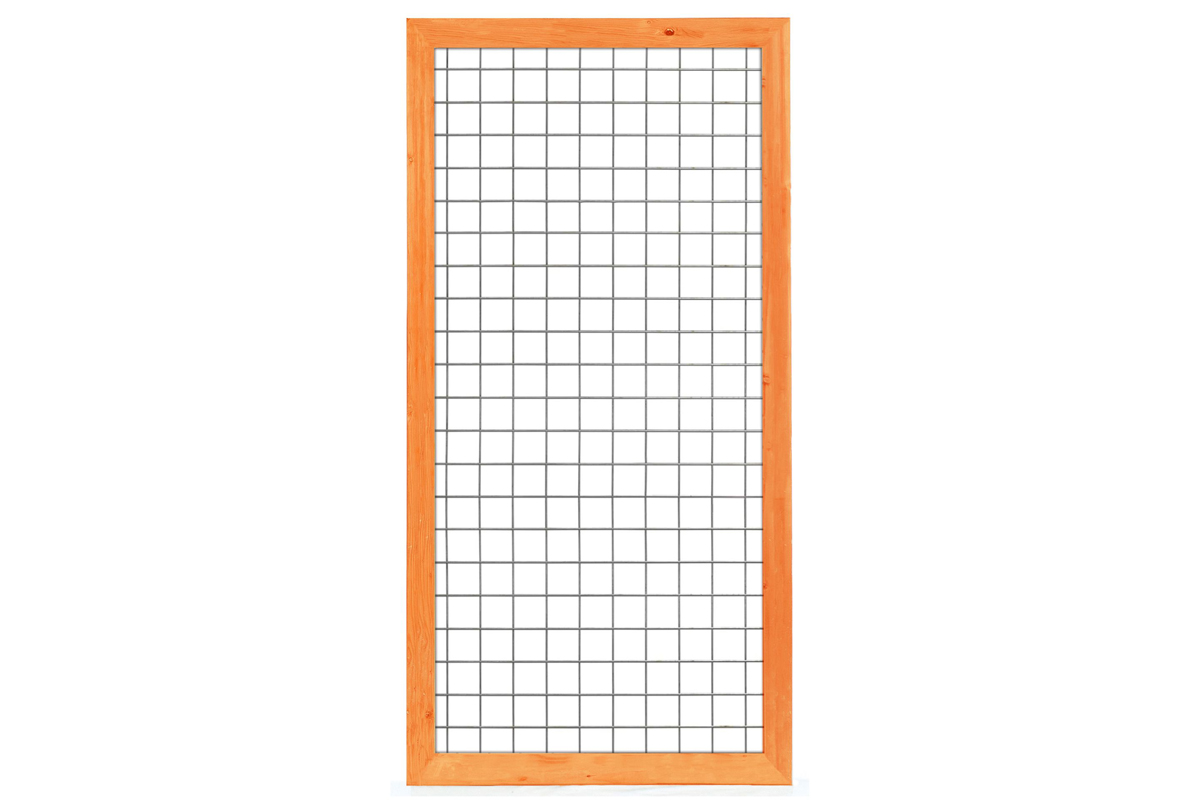 Gaaselement met Red Class Wood kader 90x180 cm
