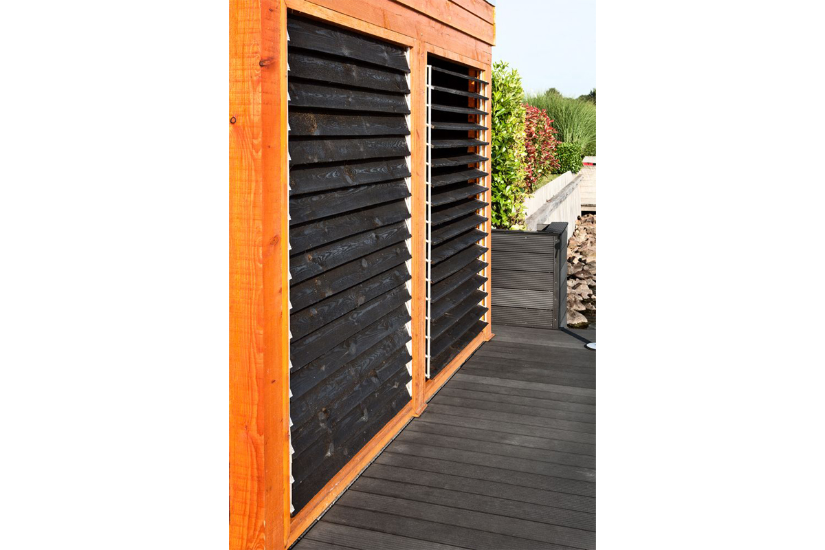 RVS zelfbouwpakket Flex Fence 165 cm excl. houten onderdelen