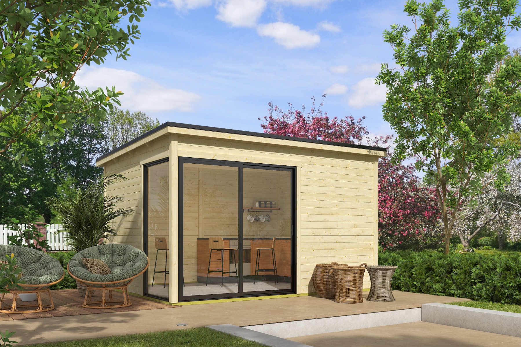 Tuinhuis Olivia 385x295 cm afbeelding