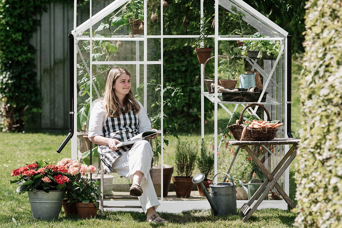 Tuinkas Kate III - 192x314 cm - Wit- - Veiligheidsglas- Royal Well afbeelding