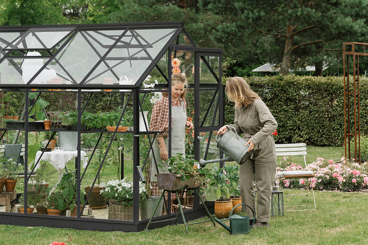 Tuinkas Mary IV - 212x430 cm - Zwart- - Veiligheidsglas- Royal Well afbeelding