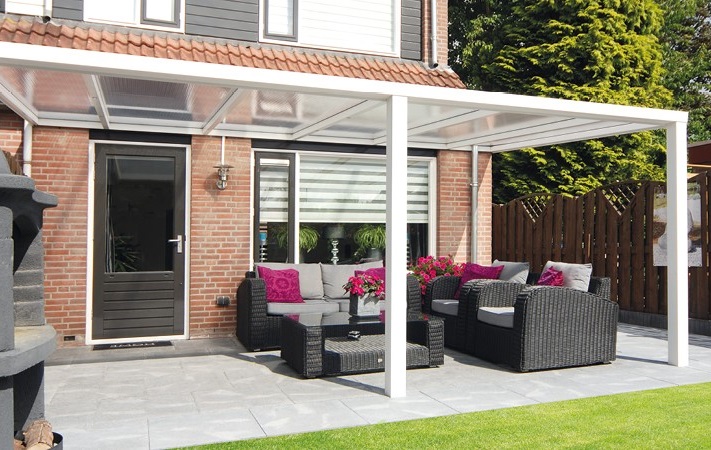 Sunnyroof veranda 400x300 cm - wit of antraciet - polycarbonaat dak