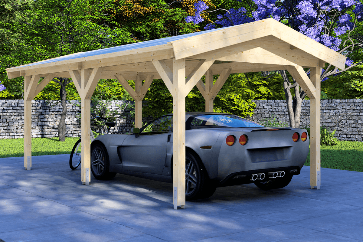 Carport 300x600 cm zadeldak - Van Kooten Top Merken Winkel