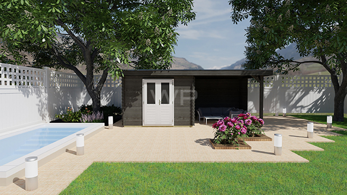 Blokhut/Tuinhuis Bunnik 600x350 cm afbeelding