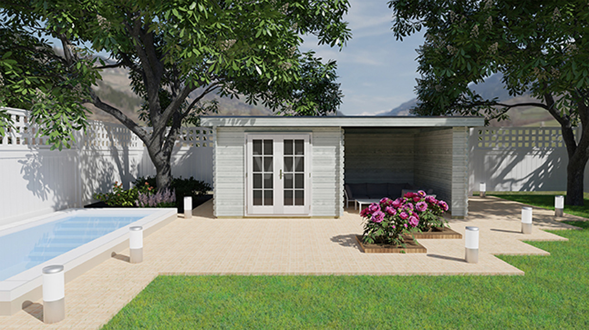 Blokhut/Tuinhuis Geldermalsen 600x400 cm afbeelding