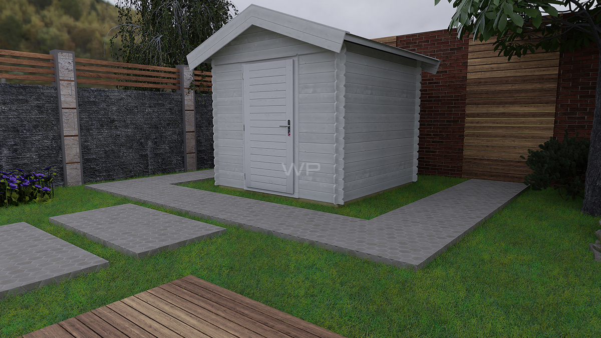 Woodpro Blokhut/Tuinhuis Californië 250x250 cm afbeelding