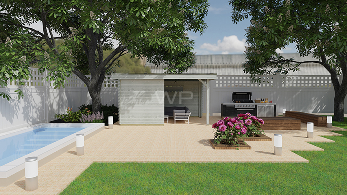 Overkapping Lintelo 400x300 cm- Plat dak- Hout- Woodpro