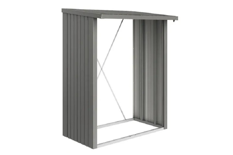 Biohort metalen multi opslagplaats Woodstock kwartsgrijs 157x102x199 cm