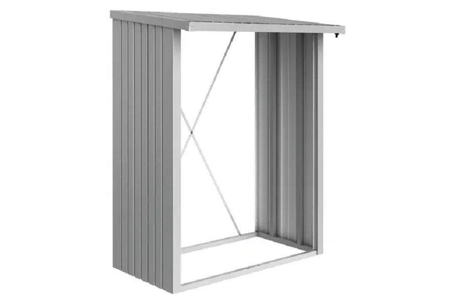 Biohort metalen multi opslagplaats Woodstock zilvergrijs 157x102x199 cm