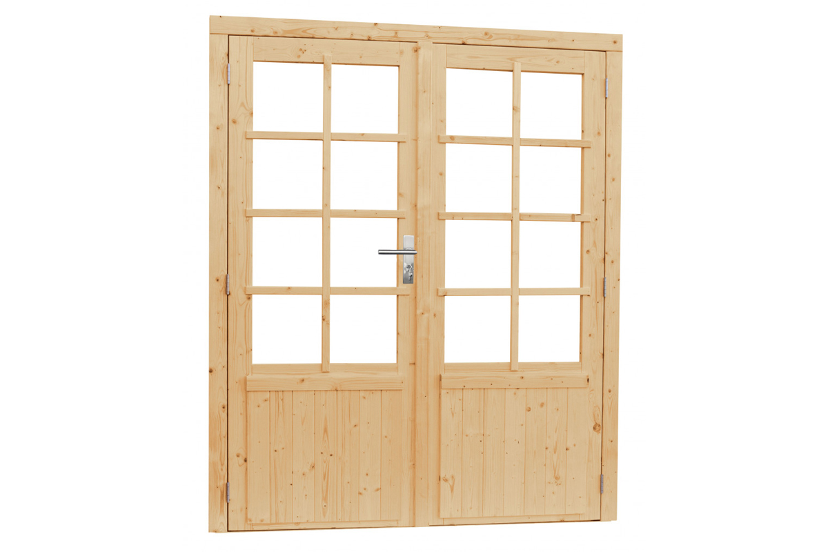 Woodvision Dubbele deur 8-ruits 168x201 cm - Blank afbeelding