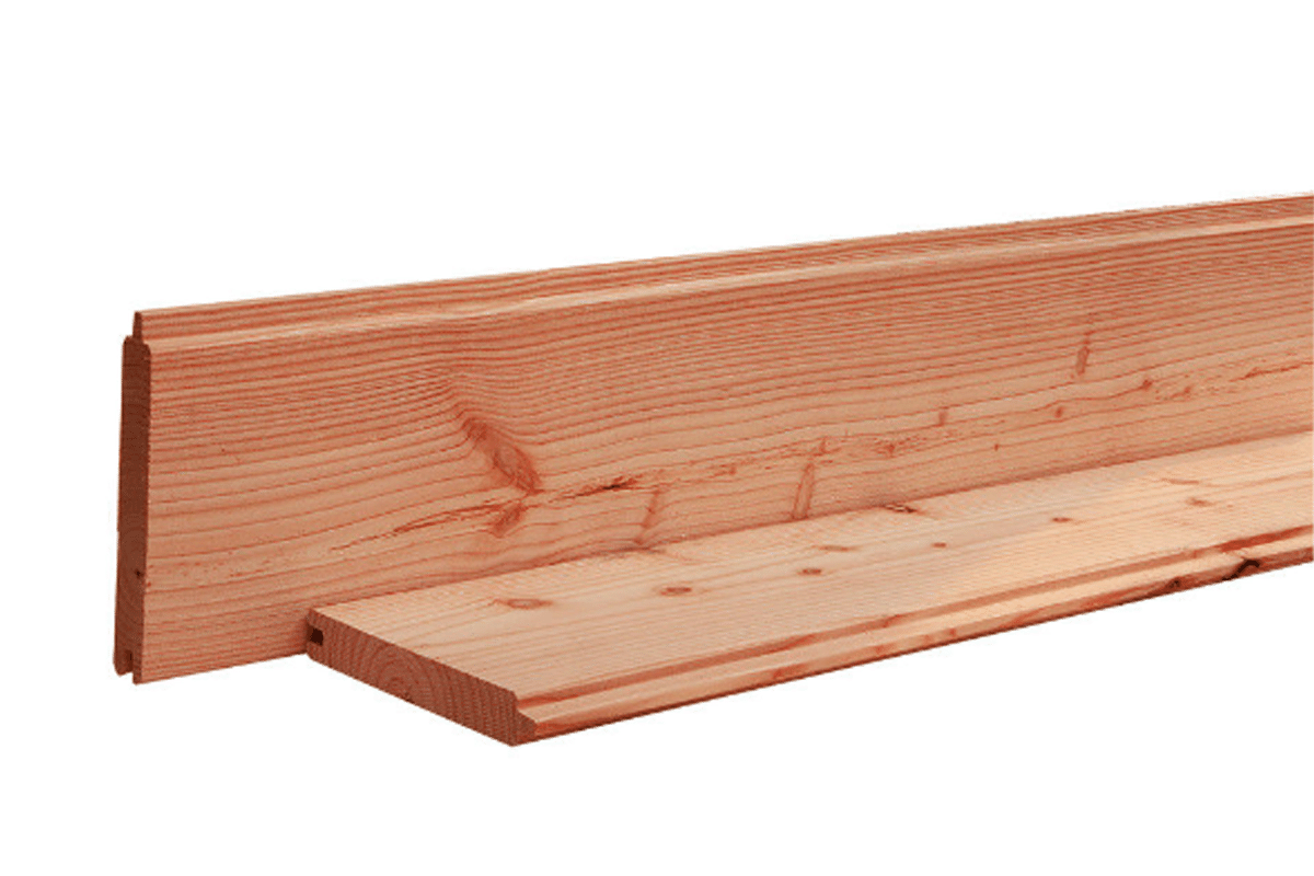 Douglas geschaafd blokhutprofiel 2,8x19,5x400 cm onbehandeld