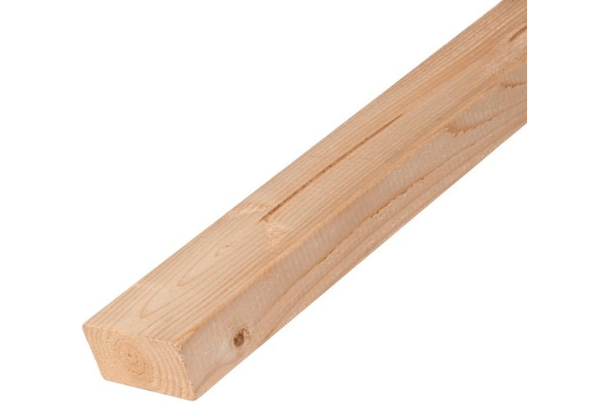 Douglas geschaafde regel 4,5x9,5x400 cm onbehandeld