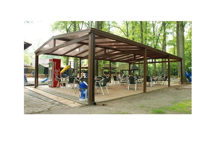 Aluminium Zadeldak Carport 600x500 cm Type B